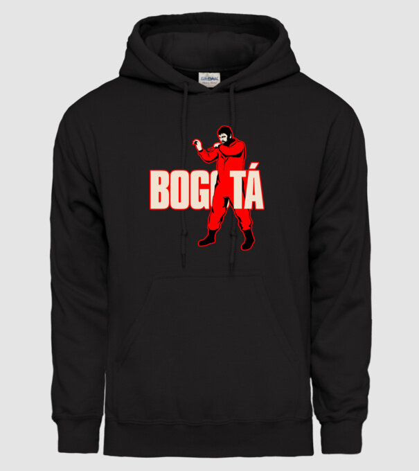 bogota la casa de papel model negru pe tricou
