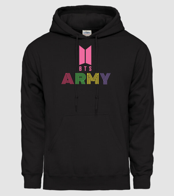 BTS ARMY model negru pe tricou