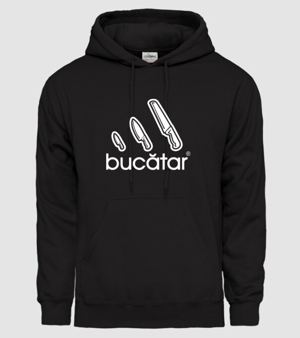 bucătar model negru pe tricou