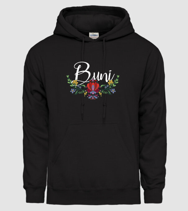 Buni model negru pe tricou