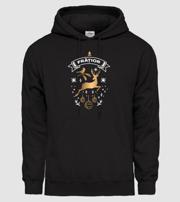 frățior christmas model negru pe tricou