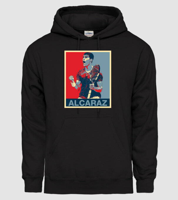 Carlos Alcaraz model negru pe tricou