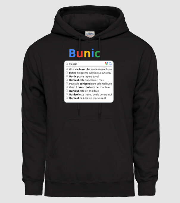 căutare Google Bunic model negru pe tricou