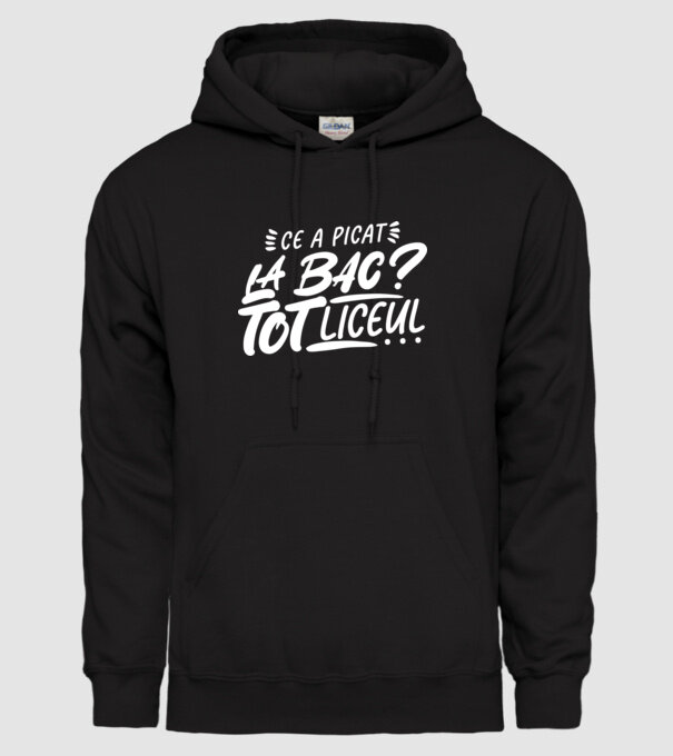 Ce a picat la bac model negru pe tricou
