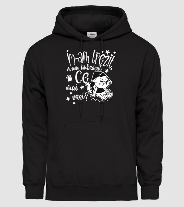 Ce mai vrei? model negru pe tricou
