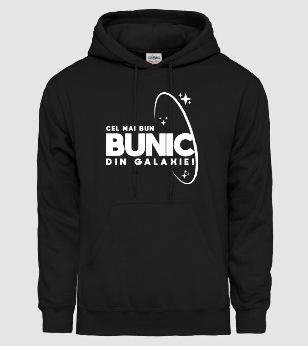 Cel mai bun bunic din Galaxie! model negru pe tricou