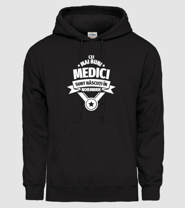 Cei mai buni medici sunt născuți în Noiembrie model negru pe tricou