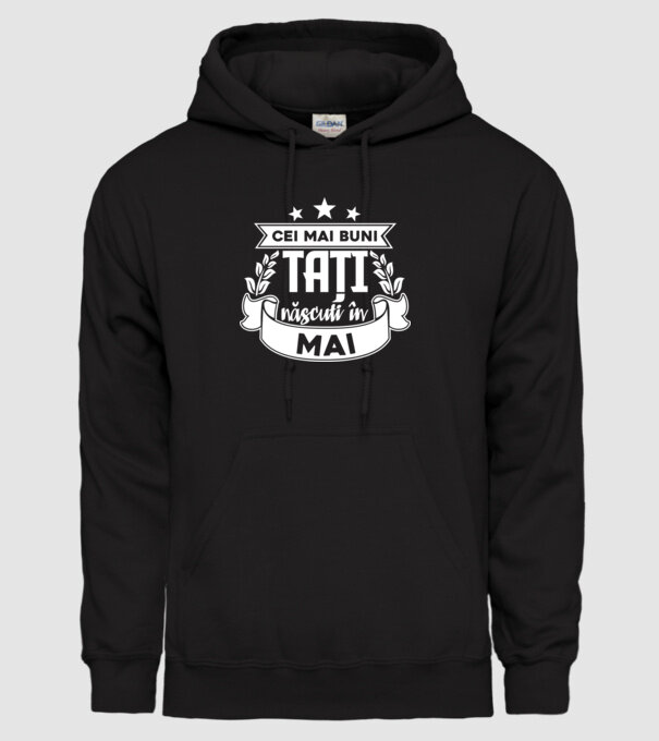 Cei mai buni tați sunt născuți în Mai model negru pe tricou