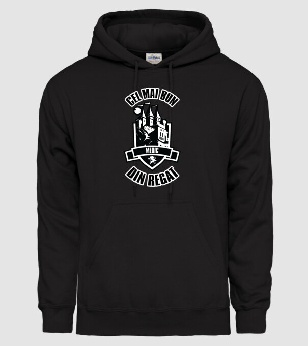 Cel mai bun medic din regat model negru pe tricou