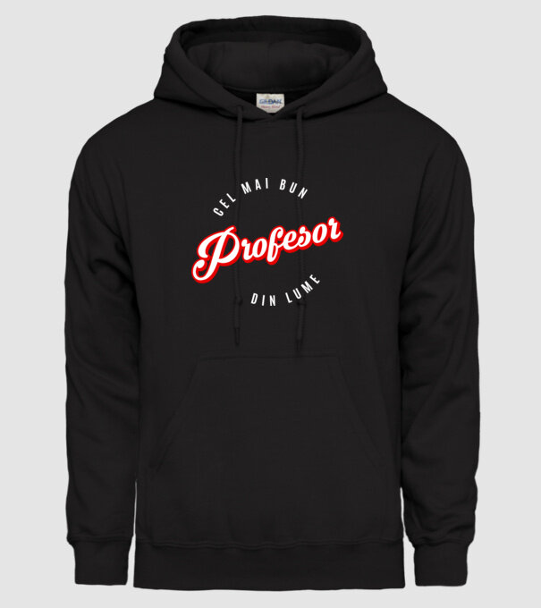 Cel mai bun PROFESOR din lume model negru pe tricou