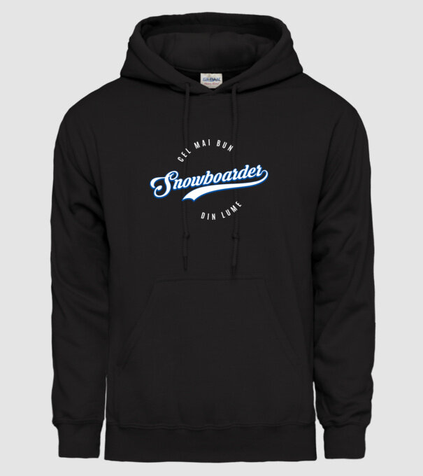 cel mai bun snowboarder din lume model negru pe tricou