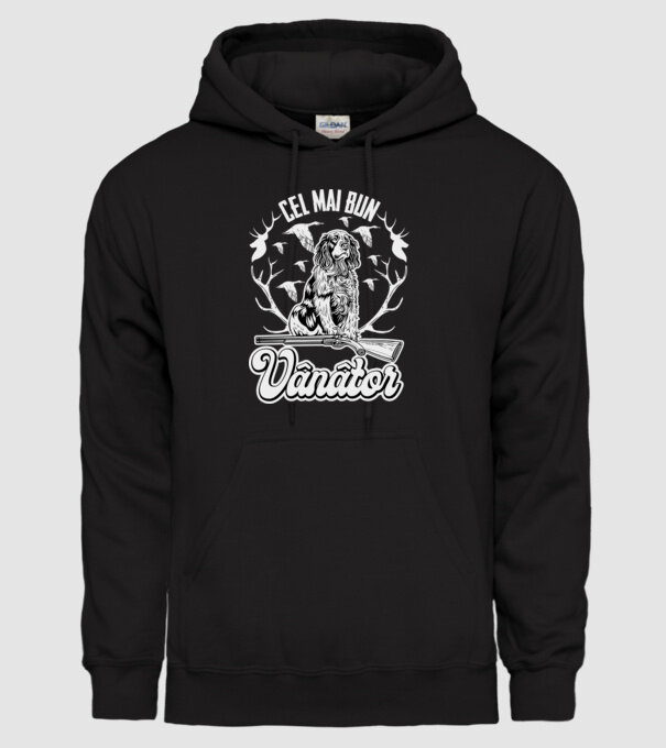 Cel mai bun vânător model negru pe tricou