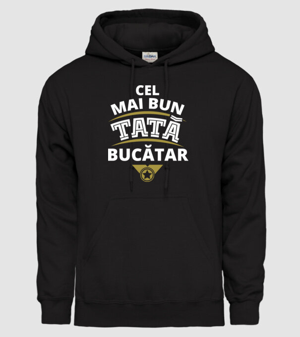 Cel mai bun tată bucătar model negru pe tricou