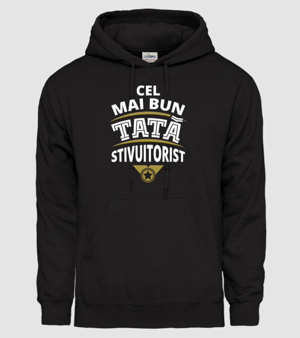 Cel mai bun tată stivuitorist model negru pe tricou