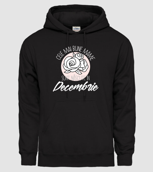 Cele mai bune mame sunt născute în Decembrie model negru pe tricou
