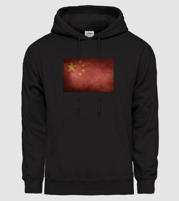 CHINA model negru pe tricou