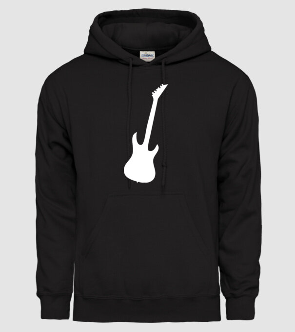 chitară model negru pe tricou