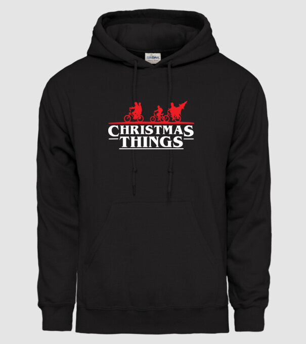 christmas things model negru pe tricou