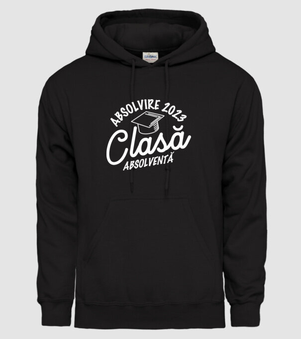 Clasă absolventă model negru pe tricou