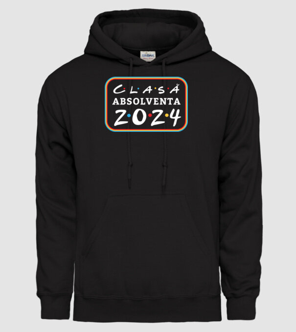 Clasă absolventă friends model negru pe tricou