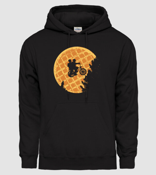 cookie moon stranger things model negru pe tricou