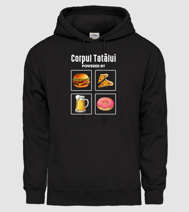 Corpul Tatălui model negru pe tricou