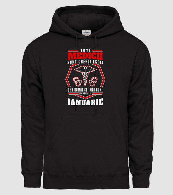 Toți Medicii sunt Creati egali ianuarie model negru pe tricou