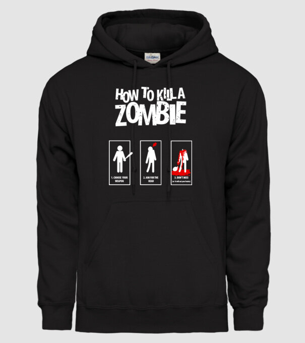 Cum să omorăm zombi model negru pe tricou