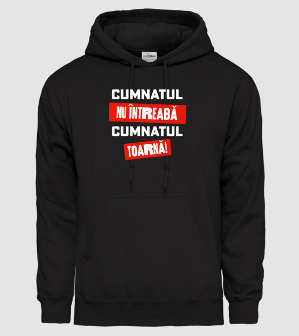 Cumnatul nu întreabă, cumnatul toarnă! model negru pe tricou