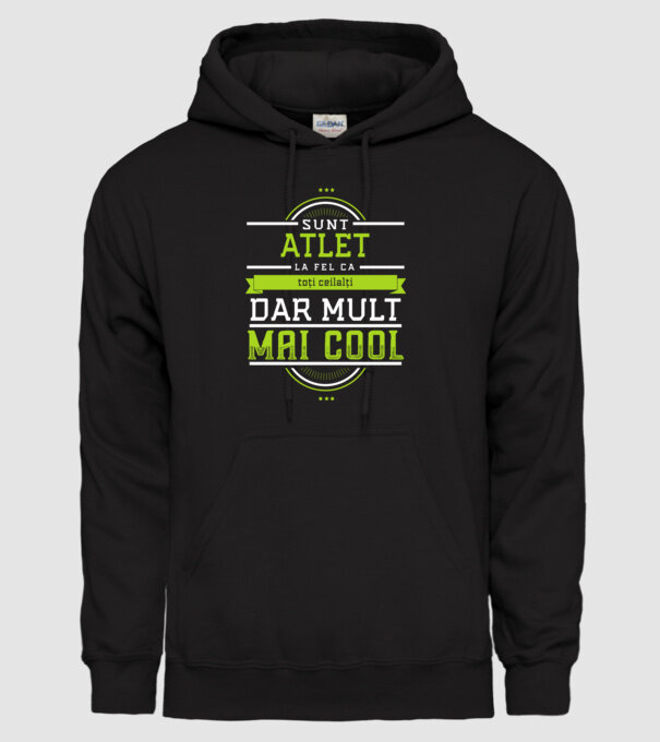 sunt atlet, la fel ca toți ceilalți, dar mult mai cool model negru pe tricou