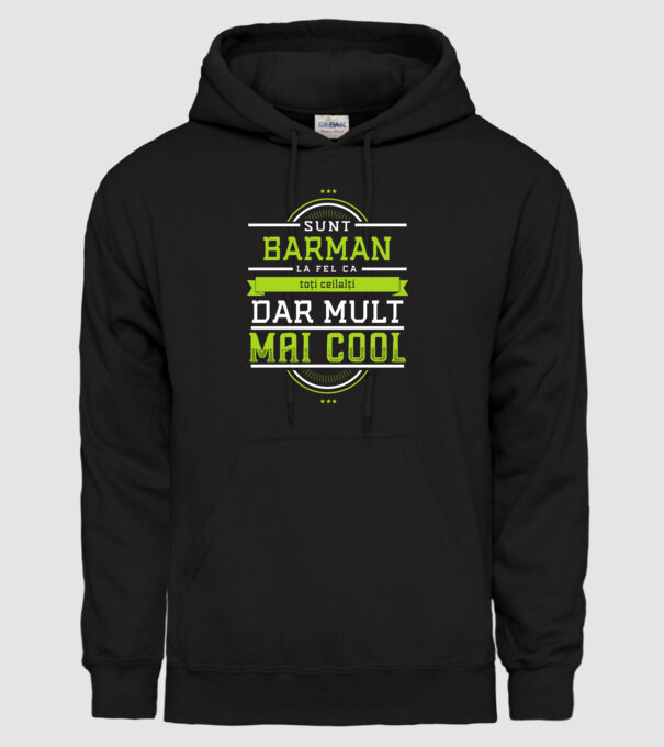 sunt barman, la fel ca toți ceilalți, dar mult mai cool model negru pe tricou