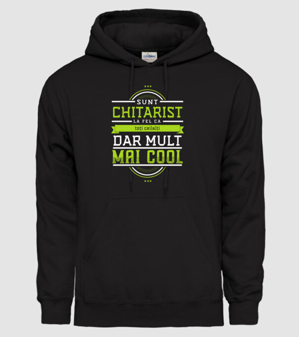 sunt chitarist, la fel ca toți ceilalți, dar mult mai cool model negru pe tricou