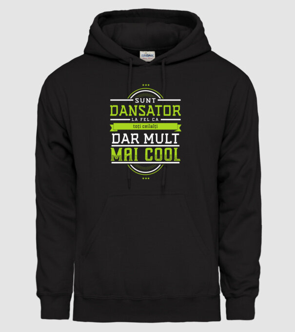 sunt dansator, la fel ca toți ceilalți, dar mult mai cool model negru pe tricou