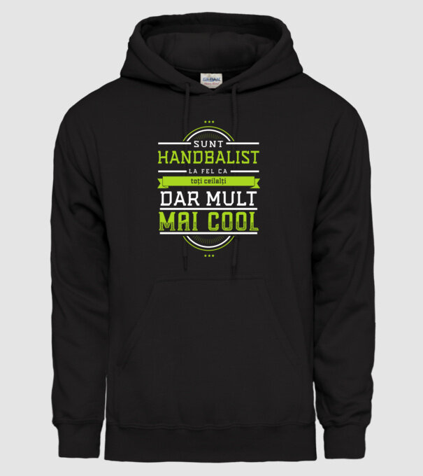 Sunt handbalist, la fel ca toți ceilalți, dar mult mai cool model negru pe tricou