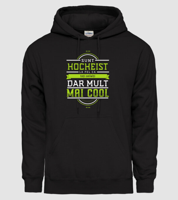 Sunt hocheist, la fel ca toți ceilalți, dar mult mai cool model negru pe tricou