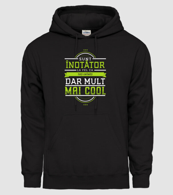 Sunt înotător, la fel ca toți ceilalți, dar mult mai cool model negru pe tricou