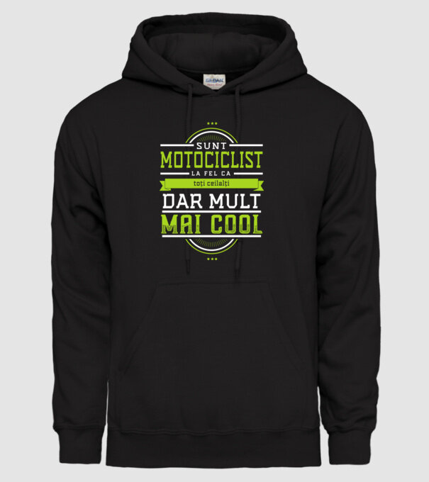 sunt motociclist, la fel ca toți ceilalți, dar mult mai cool model negru pe tricou