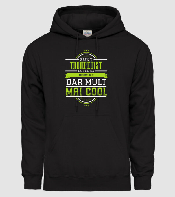 sunt un trompetist, la fel ca toți ceilalți, dar mult mai cool model negru pe tricou
