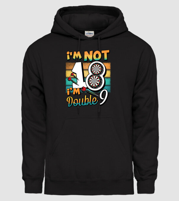 Darts Birthday 18 years old model negru pe tricou