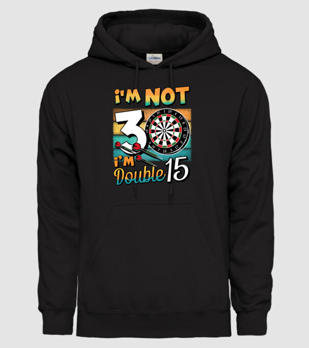 Darts Birthday 30 years old model negru pe tricou