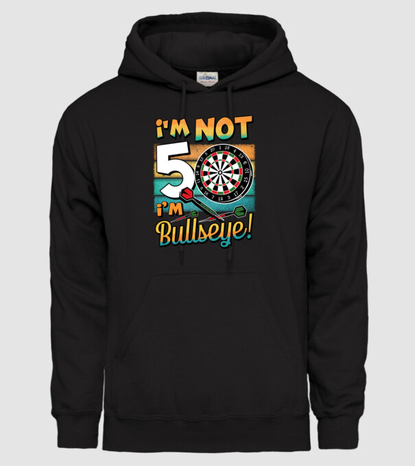 Darts Birthday 50 years old model negru pe tricou