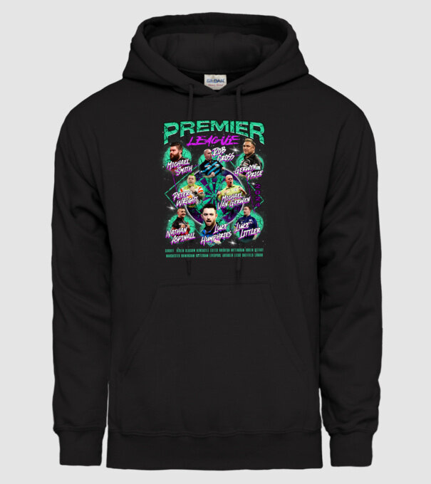 DARTS premier league 2024 model negru pe tricou