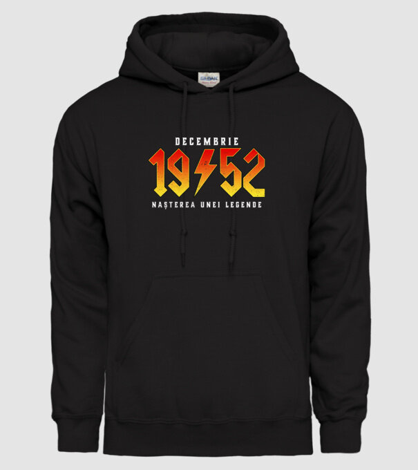 Decembrie - 1952 - nașterea unei legende model negru pe tricou