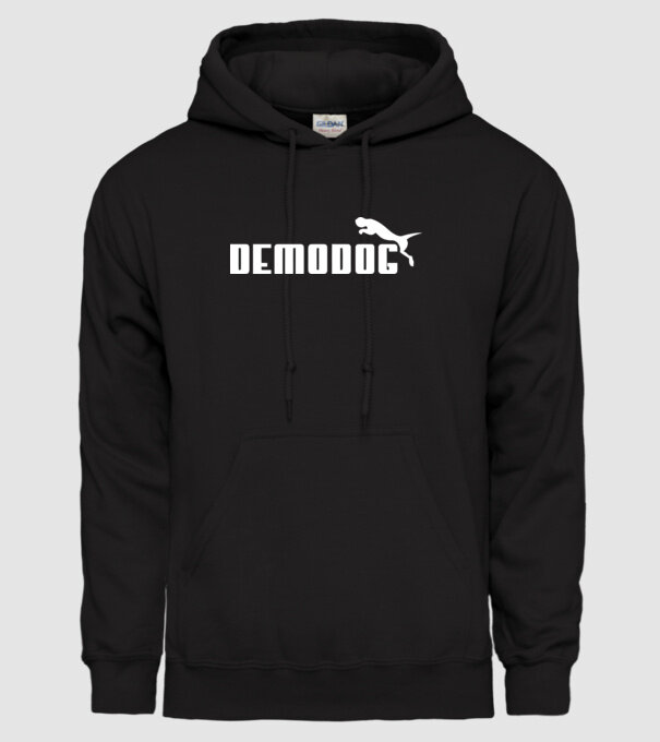 demodog logo model negru pe tricou