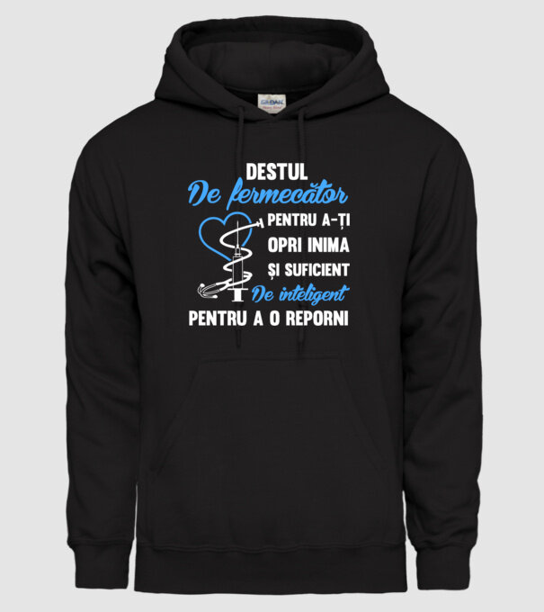 Destul de fermecător pentru a-ți opri inima și suficient de inteligent pentru a o reporni model negru pe tricou
