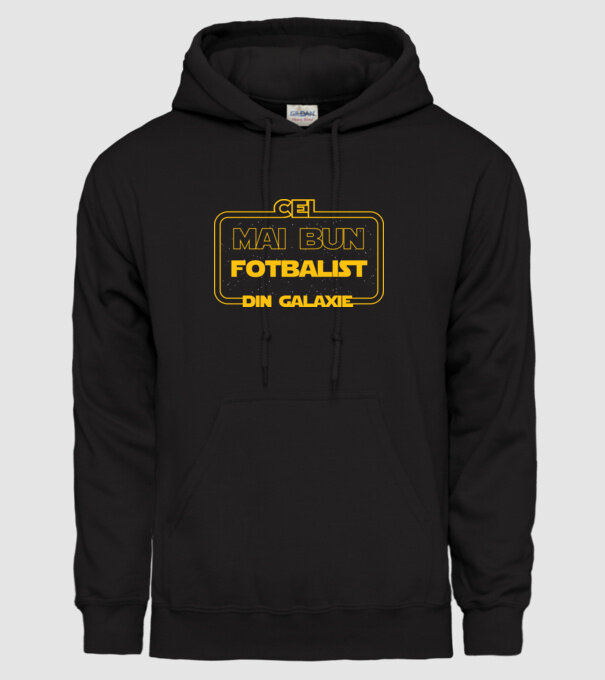 Cel mai bun fotbalist din galaxie model negru pe tricou