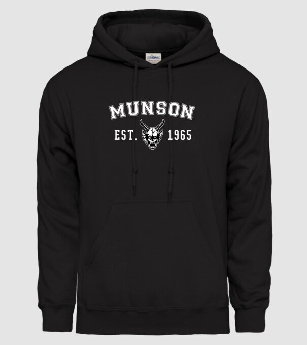 eddi munson est 1965 model negru pe tricou