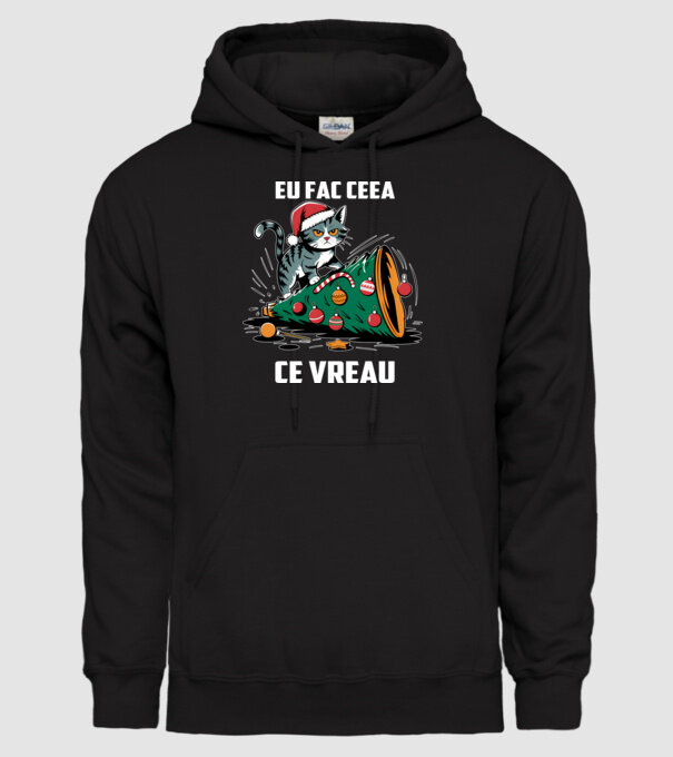 Eu fac ceea ce vreau Negru model negru pe tricou