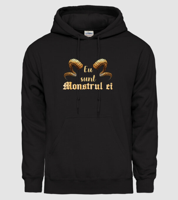 eu sunt monstrul ei model negru pe tricou