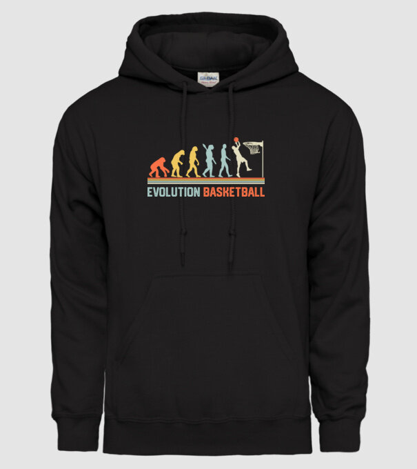 Evolution basketball model negru pe tricou